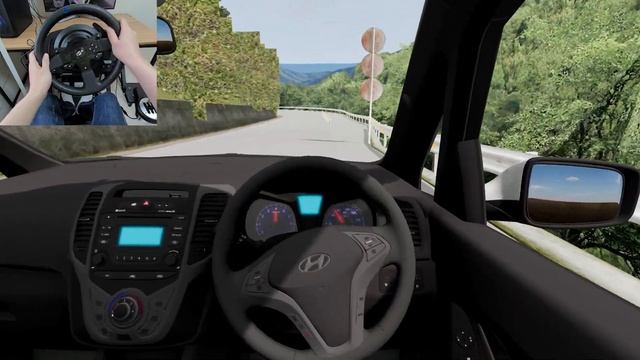 BeamNG Drive - Hyundai ix20 [Steering Wheel gameplay] смотреть онлайн