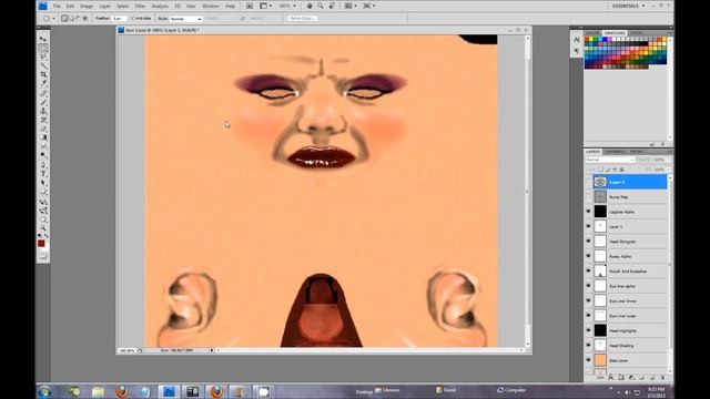 How to make Second Life Skin with Photoshop By Quark Yifu смотреть онлайн