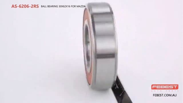 AS-6206-2RS BALL BEARING 30X62X16 FOR MAZDA смотреть онлайн