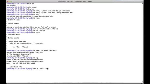 7 15 Git A sample session 821] смотреть онлайн
