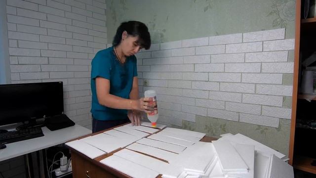 КИРПИЧНАЯ СТЕНА за 1500 рублей своими руками/СУПЕРБюджетно и КРАСИВО? смотреть онлайн