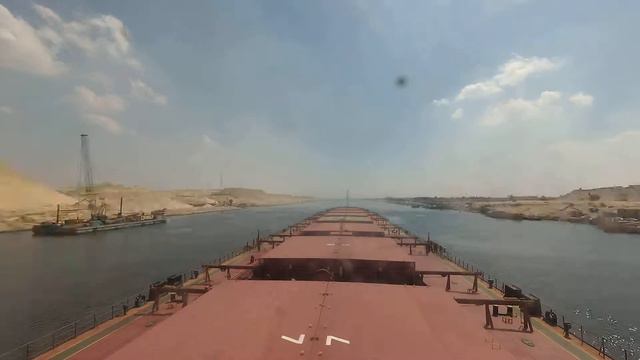 TIMELAPSE  Суэцкий канал  Судно NAVIOS STAR