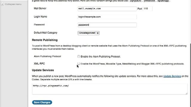 XML RPC and WordPress (with audio!) - Settings смотреть онлайн