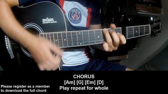 Play Guitar Along With Chord Love Will Tear Us Apart By Noel Gallagher's High Flying Birds Version смотреть онлайн