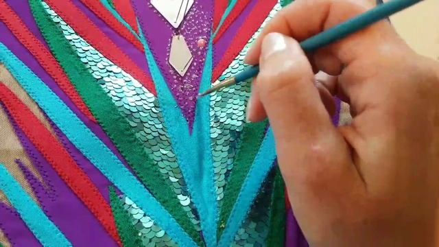 Как я пришила ткань с пайетками. И работаем с "зеркалами":) смотреть онлайн