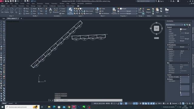 Autocad Dynamic Block - Office cabinet 2 (Plan) смотреть онлайн