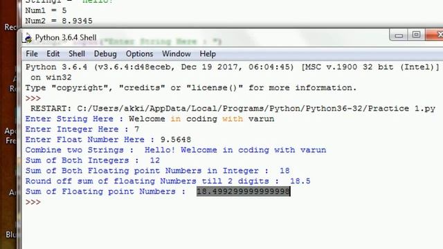 Python 3 Programming Practice Question 1 (Hindi) смотреть онлайн