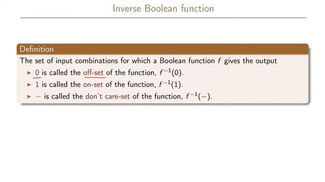 6.1 Boolean Functions and Inverse Boolean Functions смотреть онлайн