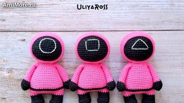 Амигуруми: схема Розовые солдаты. Игрушки вязаные крючком - Free crochet patterns. смотреть онлайн