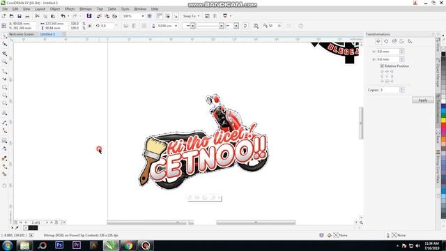 Tutorial Membuat Pola Print And Cut File JPG Bitmap | Corel Draw смотреть онлайн
