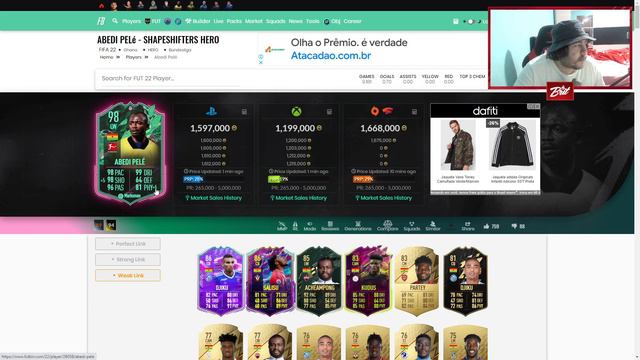 APROVADÍSSIMO E SURREAL! ABEDI PELÉ 98 MUTANTE REVIEW - FIFA 22 ULTIMATE TEAM смотреть онлайн