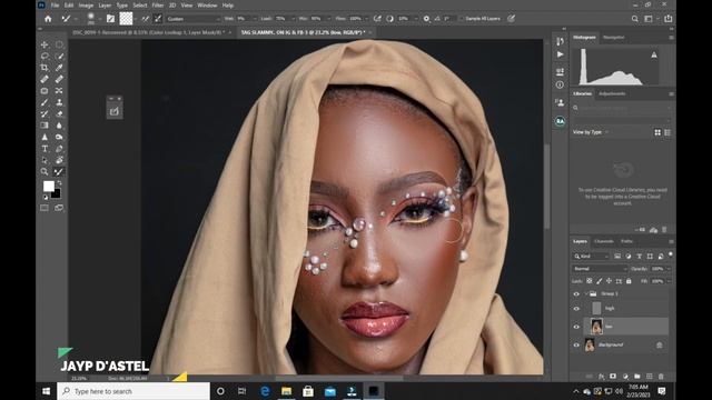PART2 : PHOTOSHOP FREQUENCY SEPARATION MULTIPLE WAYS OF SETTING MIX BRUSH ????✨ смотреть онлайн