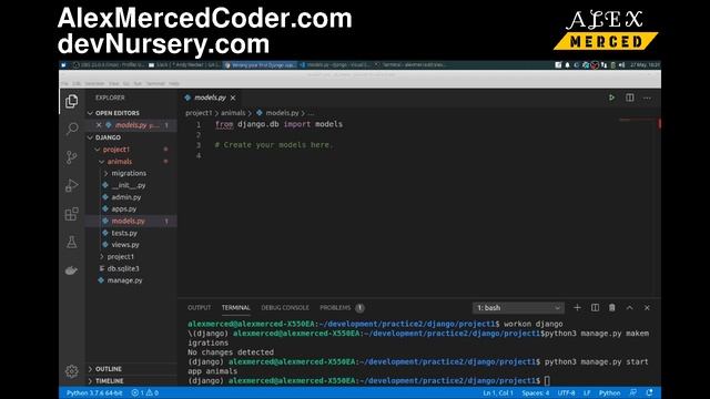 AM Coder - Python Django #2 - First App, Models/Migrations, Admin Panel смотреть онлайн