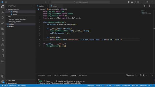 Introduction à Kivy | Creer des applications android avec python | #1 Première application смотреть онлайн