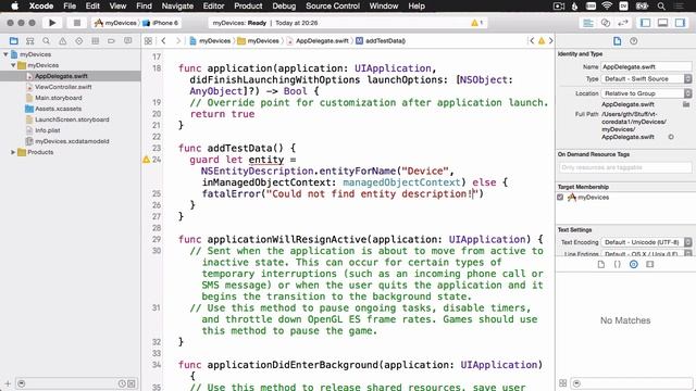 Getting Started - Beginning Core Data - raywenderlich.com смотреть онлайн