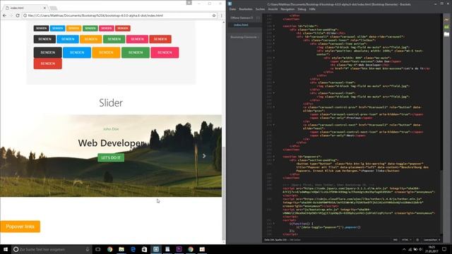 Bootstrap 4 Tutorial #9 - Elemente am Handy, Tablet oder Desktop ausblenden (Deutsch) смотреть онлайн