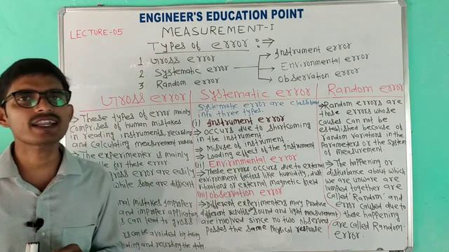 MEASUREMENT-I||TYPES OF ERROR||LECTURE-05|| смотреть онлайн