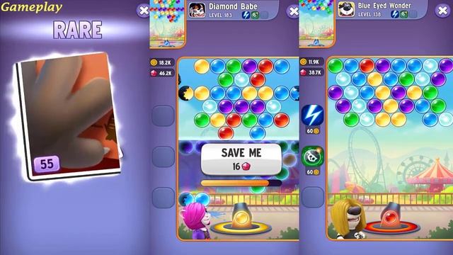 Talking Tom Bubble Shooter- Hip Hop Tom VS POP STAR ANGELA VS ROCKIN' HANK GAMEPLAY смотреть онлайн