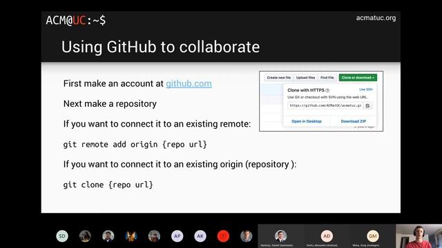 Workshop: Intro to Git and the Command Line - ACM@UC General Body Meeting 2 2020-21 смотреть онлайн