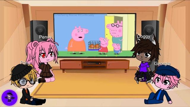 Gacha Club| ? Piggy characters react to Piggy Memes - Peppa and Roblox Piggy Funny Animation! смотреть онлайн