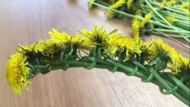 Плетение венка из одуванчиков смотреть онлайн