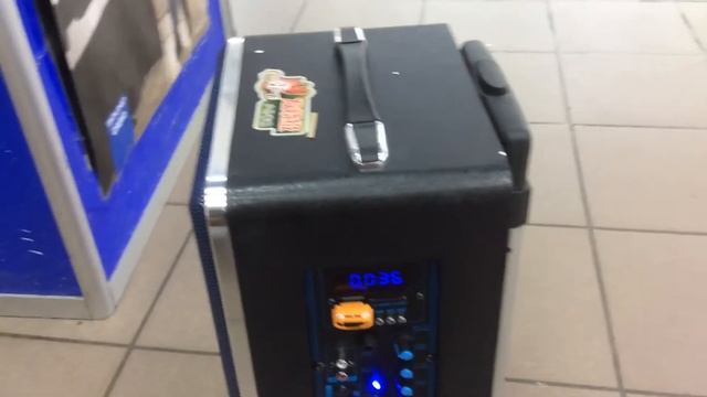 Комбоусилитель караоке Temeisheng QX-0817 мобильная колонка смотреть онлайн