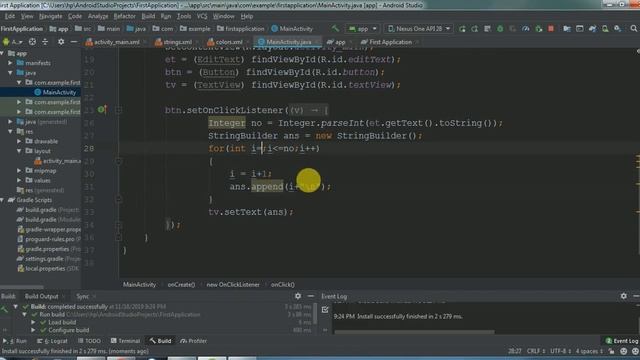 1 3 5 7 ... for loop in android || 0 2 4 6 8 10 ... for loop in android studio || android tutorial смотреть онлайн