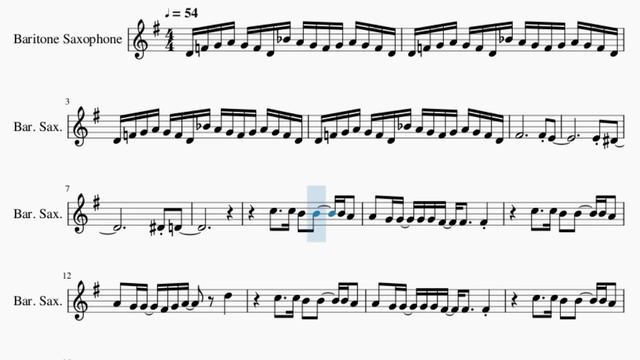 SUPER EASY Baritone Sax Sheet Music: How to play Music For a Sushi Restaurant by Harry Styles смотреть онлайн