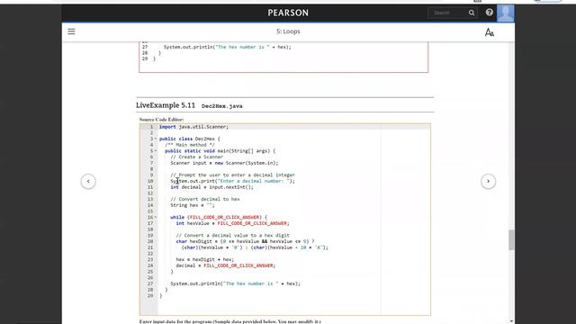Daniel Liang Java Section 5 11C смотреть онлайн