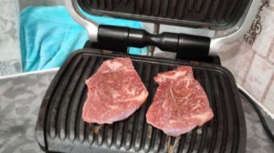 Готовим стейки из мраморной говядины на гриле Tefal OptiGrill Elite