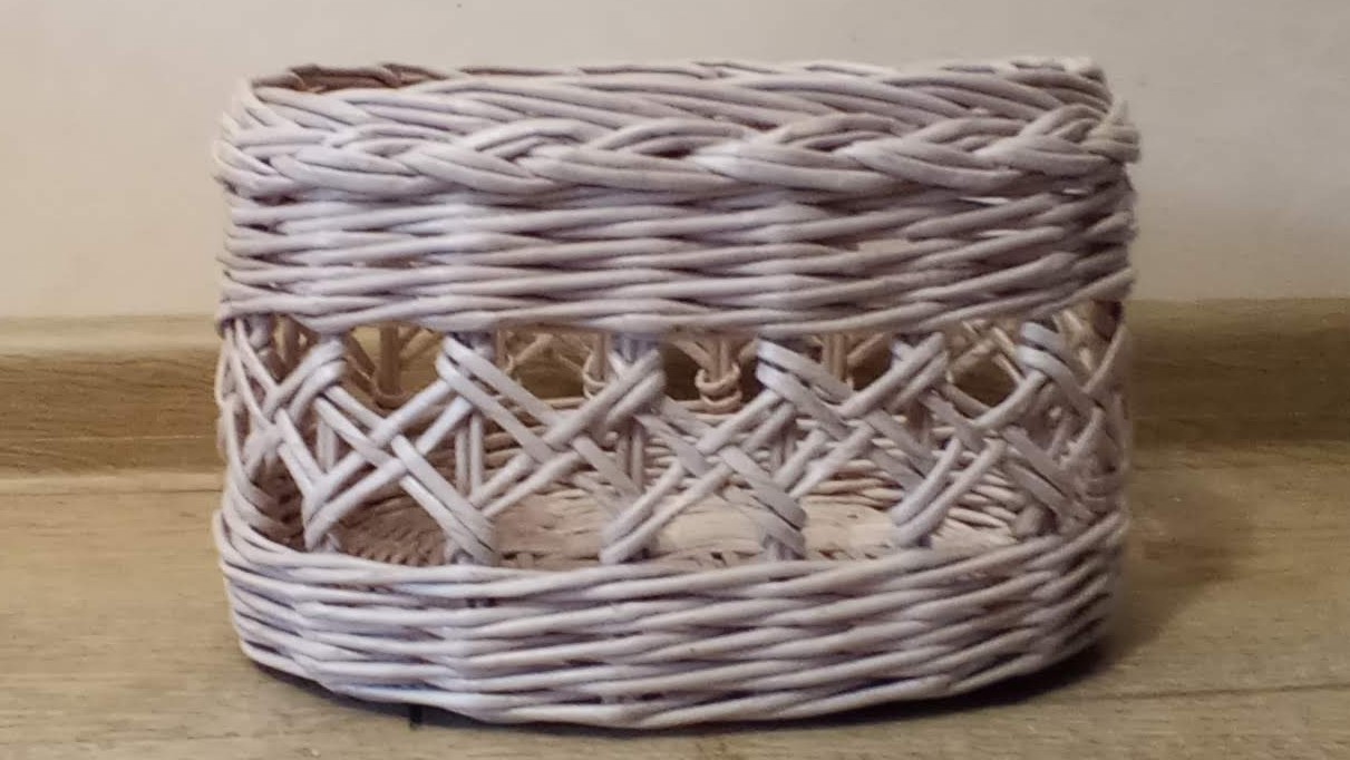 МК. Овальная коробка из бумажной лозы. Загибка.Часть 3. #138(3) смотреть онлайн