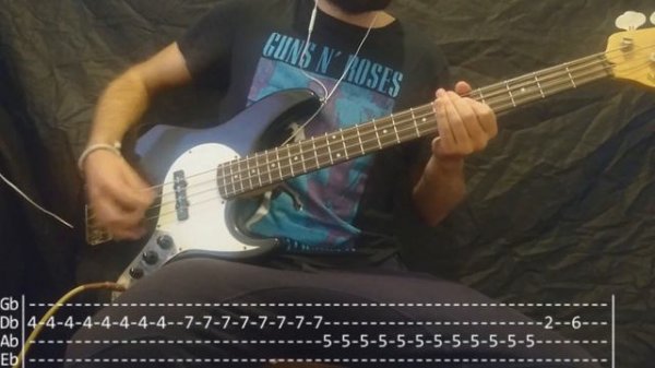 Blur - Song 2 Bass Cover (Tabs)
