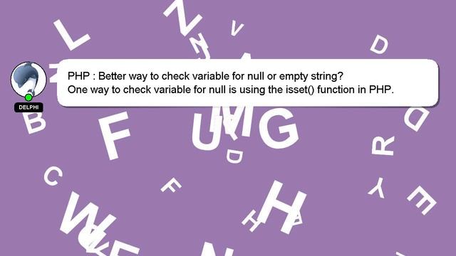 PHP : Better way to check variable for null or empty string? смотреть онлайн