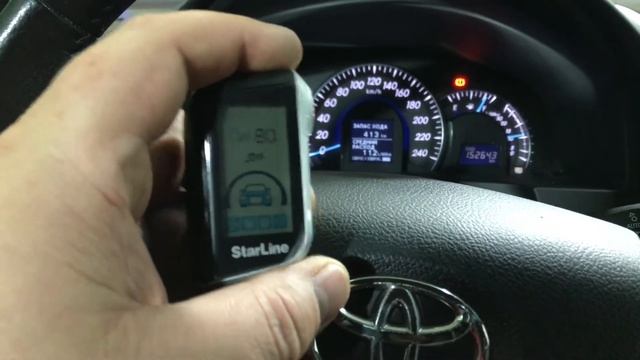 Автозапуск Тойота Камри. Сигналка Старлайн А93, автопрогрев двигателя - удобство в холодное время смотреть онлайн