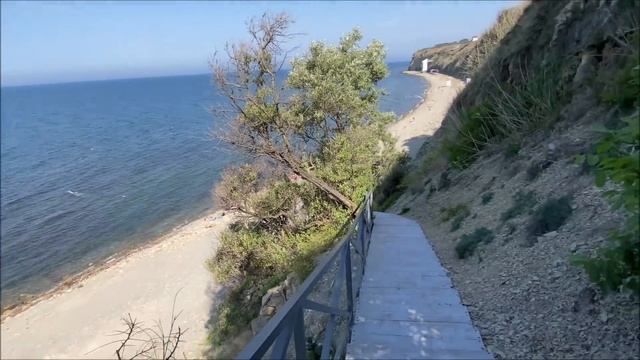 #Анапа #море #пляж Новый спуск к морю 200 ступеней смотреть онлайн