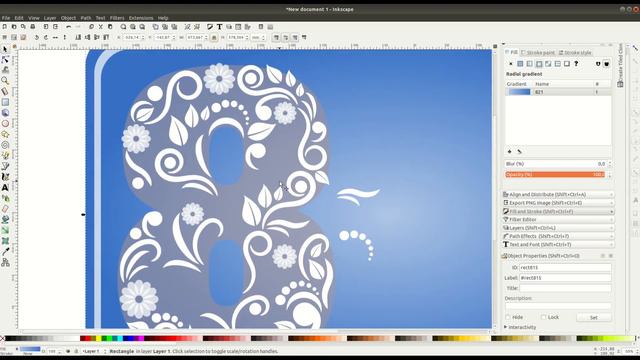 Inkscape Speed Art: Congratulations On March 8th