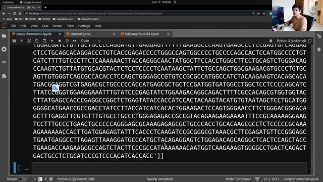 Set, Dictionary and Conditional Comprehensions III/III- Python for Bioinformatics смотреть онлайн