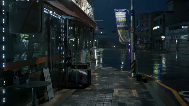 [4K RainWalk] 새벽빗소리, 내마음을 적시네. Rain Walking Before The Dawn