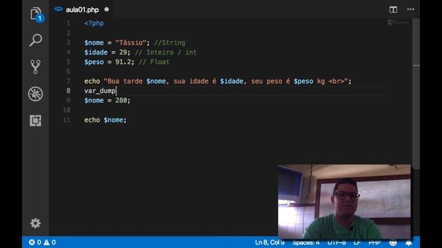 Aula 01 - Programação Web - Variáveis e Tipos de Dados com PHP 7 смотреть онлайн