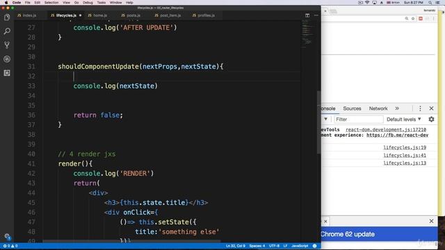 React Life cycles continued in React Router DOM in React js смотреть онлайн