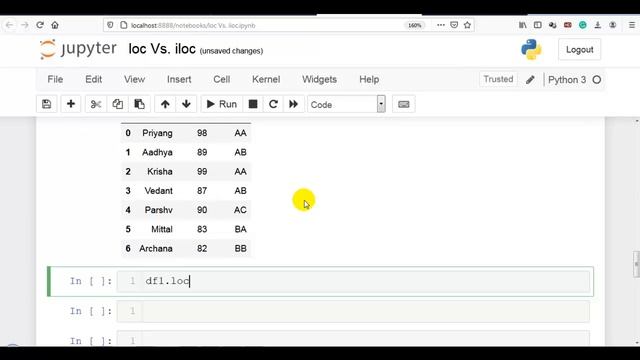 8. loc Vs. iloc Pandas Data Frame | Python Pandas Tutorial смотреть онлайн