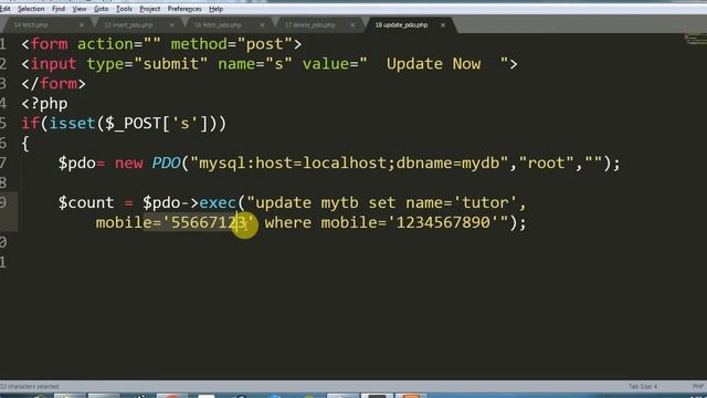 edit records using php pdo | update query with php pdo | change data using php mysql pdo | avadh смотреть онлайн