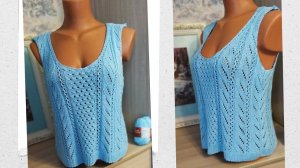 ЛЕТНЯЯ МАЙКА СПИЦАМИ// МК//