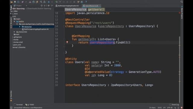 Spring Boot (Spring MVC and JPA) App using Kotlin in Java 8 runtime | Tech Primers смотреть онлайн