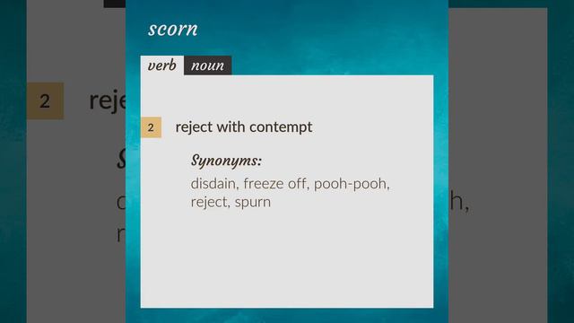 Scorn | meaning of Scorn смотреть онлайн