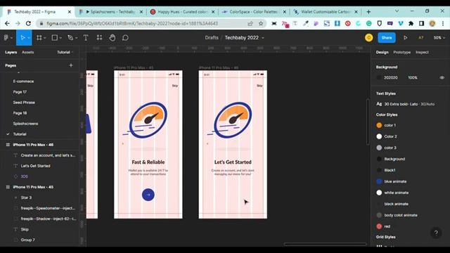 How to design & animate splash screen and onboarding screens in Figma. смотреть онлайн