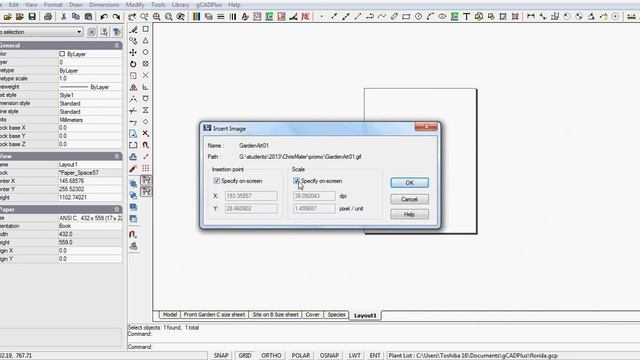Inserting raster images in gCADPlus drawings смотреть онлайн