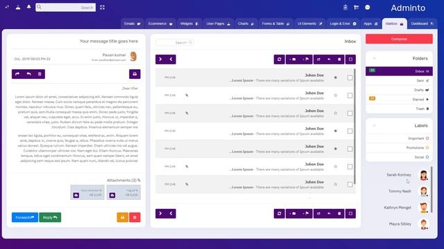 Premium Admin Template – Adminto with Bootstrap UI Kit смотреть онлайн