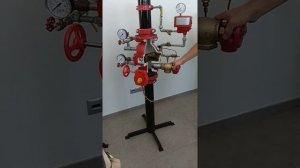 Работа узлов спринклерного тушения