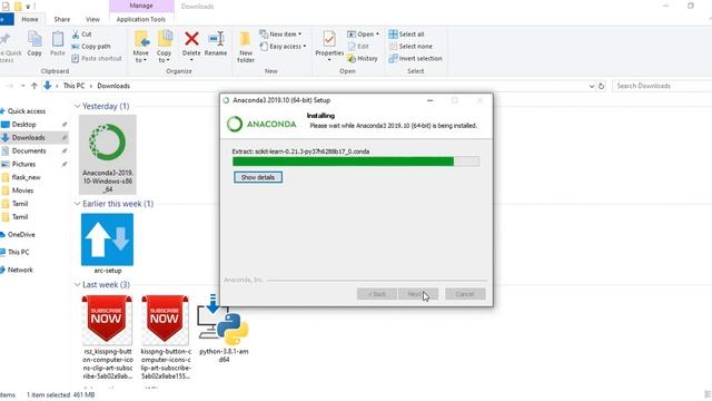 How to Install Anaconda 3.7 On Windows 10 смотреть онлайн
